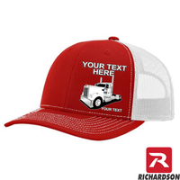 RICHARDSON 112 - Kenworth Day Cab  - Your Text Snapback Hats - Free Shipping