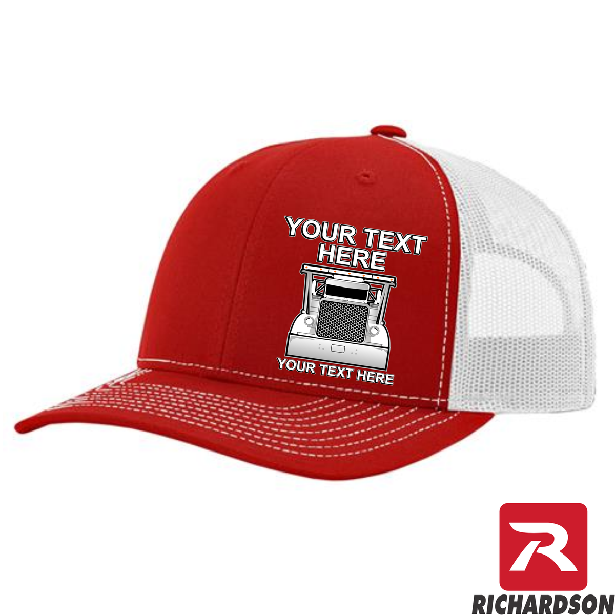 RICHARDSON 112 - Peterbilt Car Hauler  - Your Text Snapback Hats - Free Shipping