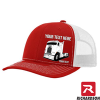 RICHARDSON 112 - Freightliner Cab Over - Your Text Snapback Hats - Free Shipping