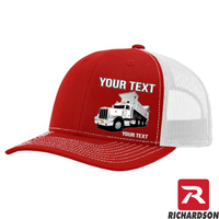 RICHARDSON 112 - Peterbilt Dump Truck 389 - Your Text Snapback Hats - Free Shipping