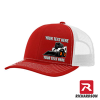 Skid Steer Wheels - Your Text Here - Richardson 112  Trucker Snapback Hats - Free Shipping