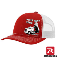 RICHARDSON 112 - Peterbilt Dump Truck  - Your Text Snapback Hats - Free Shipping