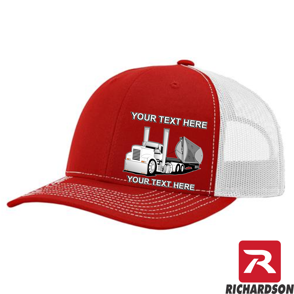 RICHARDSON 112 - Side Dump Truck  - Your Text Snapback Hats - Free Shipping
