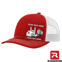 RICHARDSON 112 - Side Dump Truck  - Your Text Snapback Hats - Free Shipping