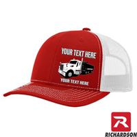 RICHARDSON 112 - Peterbilt 567 Dump Trailer  - Your Text Snapback Hats - Free Shipping