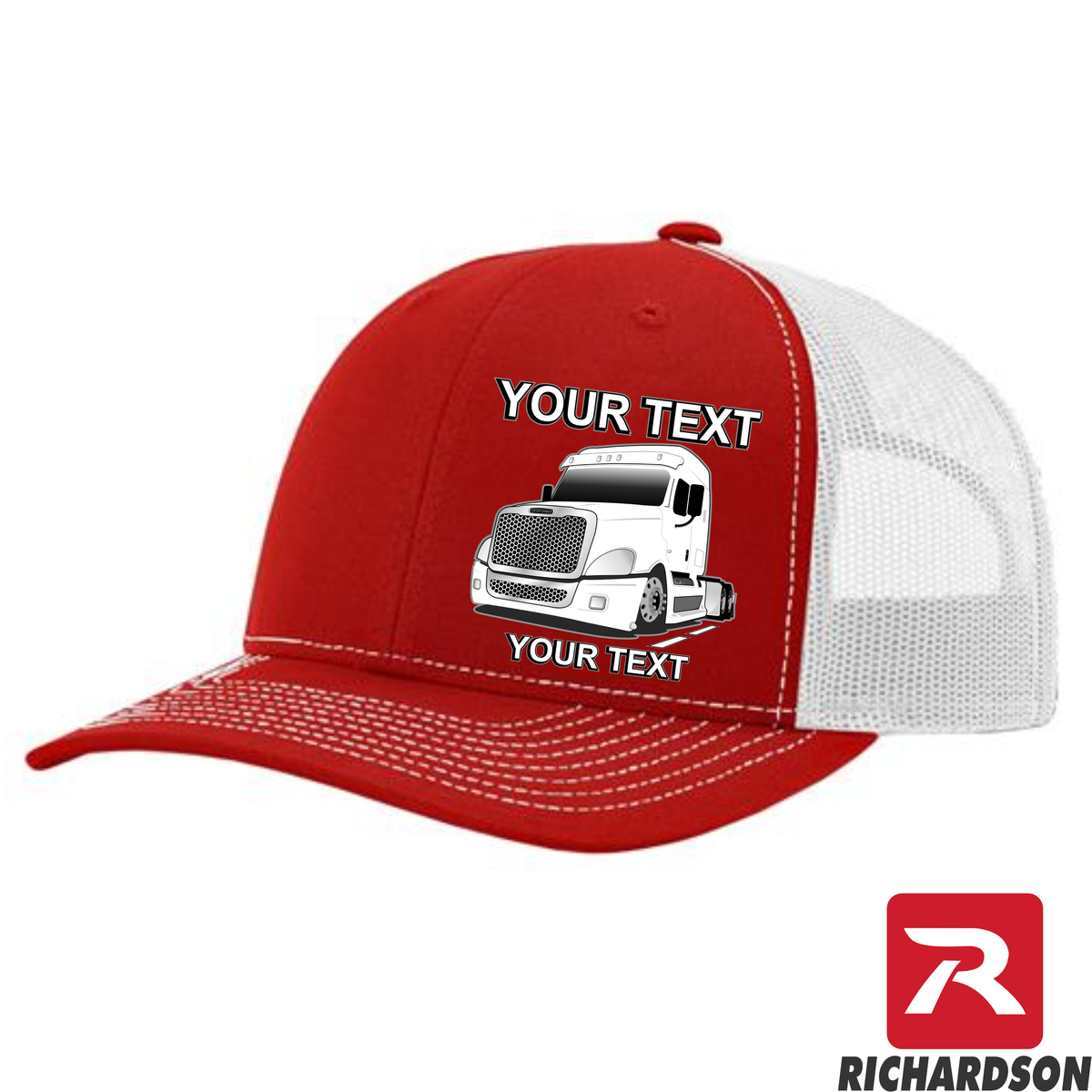 RICHARDSON 112 - Freightliner Cascadia Full Truck   - Your Text Snapback Hats - Free Shipping