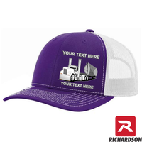 RICHARDSON 112 - Side Dump Truck  - Your Text Snapback Hats - Free Shipping
