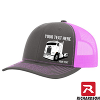 RICHARDSON 112 - Freightliner Cab Over - Your Text Snapback Hats - Free Shipping