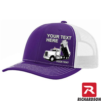 RICHARDSON 112 - Peterbilt Dump Truck  - Your Text Snapback Hats - Free Shipping