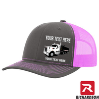 RICHARDSON 112 - Peterbilt 567 Dump Trailer  - Your Text Snapback Hats - Free Shipping