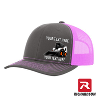 Skid Steer Wheels - Your Text Here - Richardson 112  Trucker Snapback Hats - Free Shipping