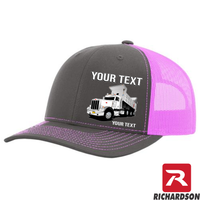 RICHARDSON 112 - Peterbilt Dump Truck 389 - Your Text Snapback Hats - Free Shipping