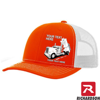 RICHARDSON 112 -Kenworth W900 End Dump  - Your Text Snapback Hats - Free Shipping