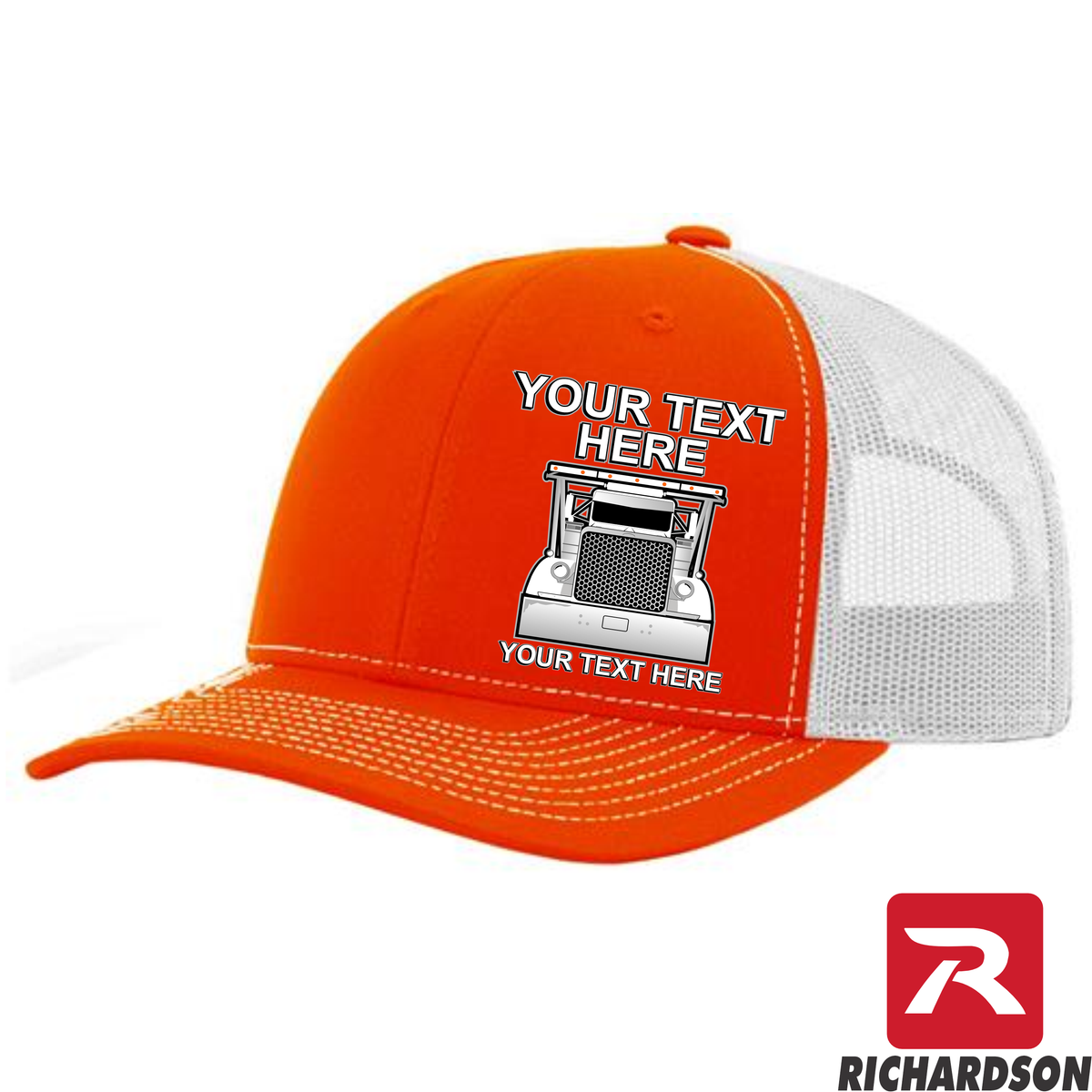 RICHARDSON 112 - Peterbilt Car Hauler  - Your Text Snapback Hats - Free Shipping