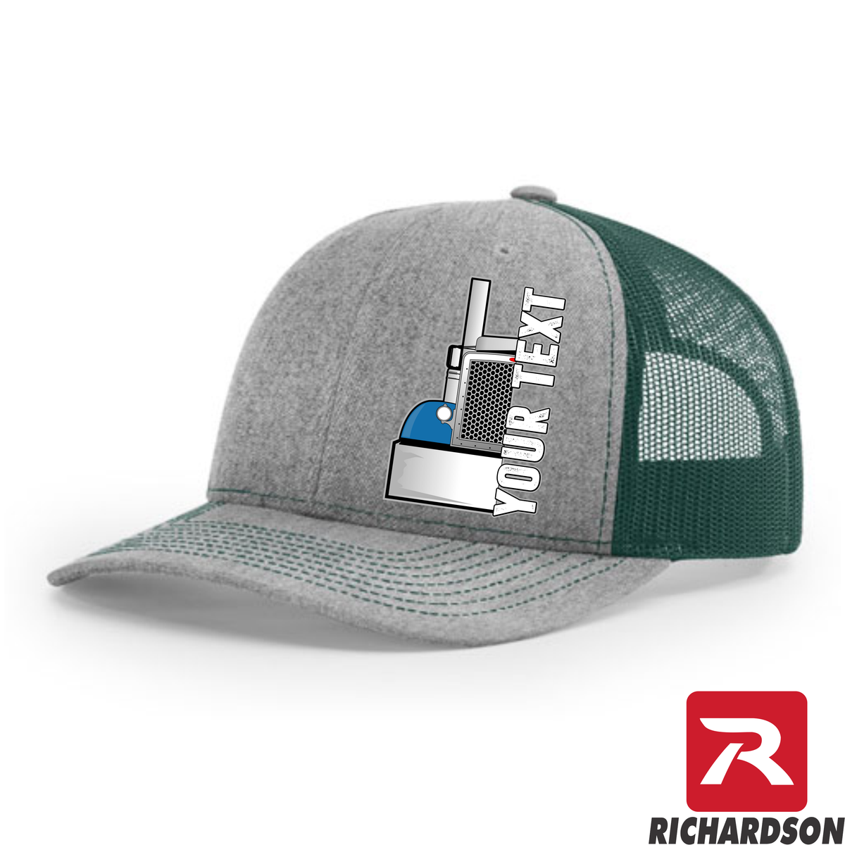 RICHARDSON 112 - Peterbilt Front End  - Your Text Snapback Hats - Free Shipping