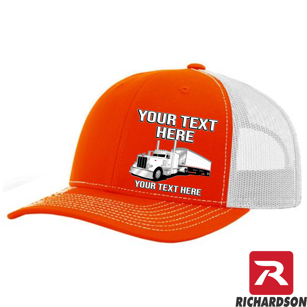 RICHARDSON 112 - Peterbilt Grain Hauler   - Your Text Snapback Hats - Free Shipping