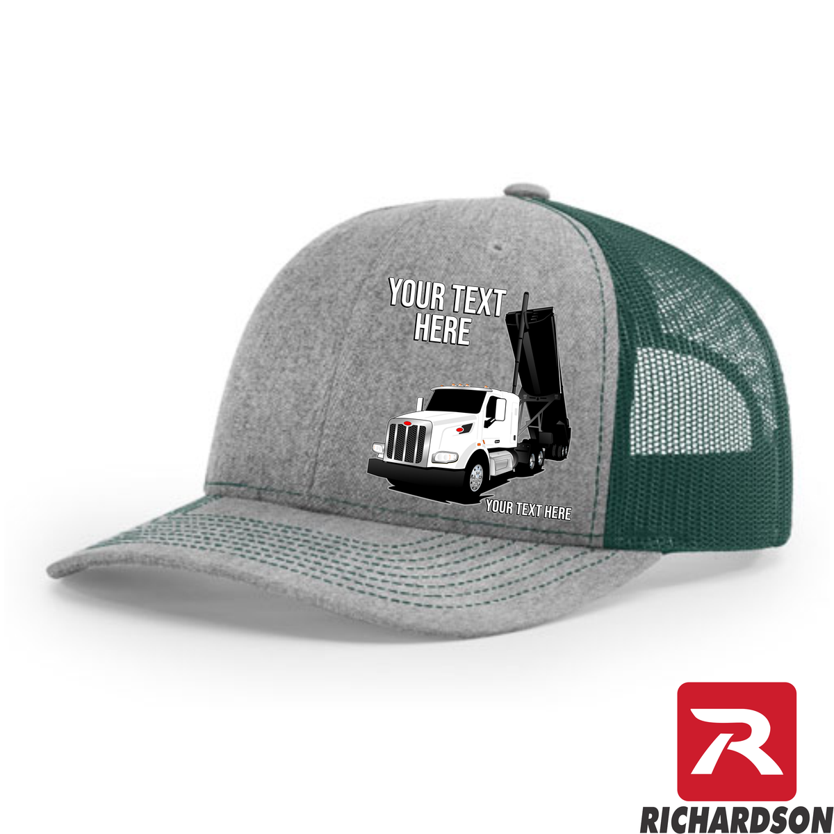 RICHARDSON 112 - Peterbilt 567 Trailer Up  - Your Text Snapback Hats - Free Shipping