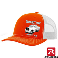 RICHARDSON 112 - Peterbilt Dump Truck 357 - Your Text Snapback Hats - Free Shipping