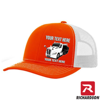 RICHARDSON 112 - Kenworth T680 Dump Truck  - Your Text Snapback Hats - Free Shipping
