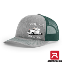 RICHARDSON 112 - Peterbilt 389 Stand Up Sleeper  - Your Text Snapback Hats - Free Shipping