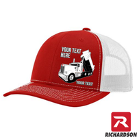 RICHARDSON 112 -Kenworth Dump Truck  - Your Text Snapback Hats - Free Shipping