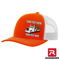 RICHARDSON 112 - Peterbilt Log Hauler   - Your Text Snapback Hats  - Free Shipping