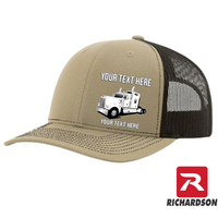 RICHARDSON 112 - Kenworth W900 Stand Up Sleeper  - Your Text Snapback Hats - Free Shipping