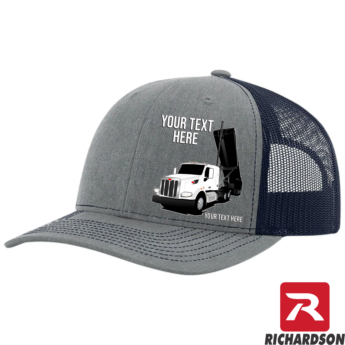 RICHARDSON 112 - Peterbilt 567 Trailer Up  - Your Text Snapback Hats - Free Shipping