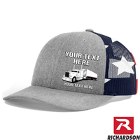 RICHARDSON 112 - Peterbilt Grain Hauler   - Your Text Snapback Hats - Free Shipping