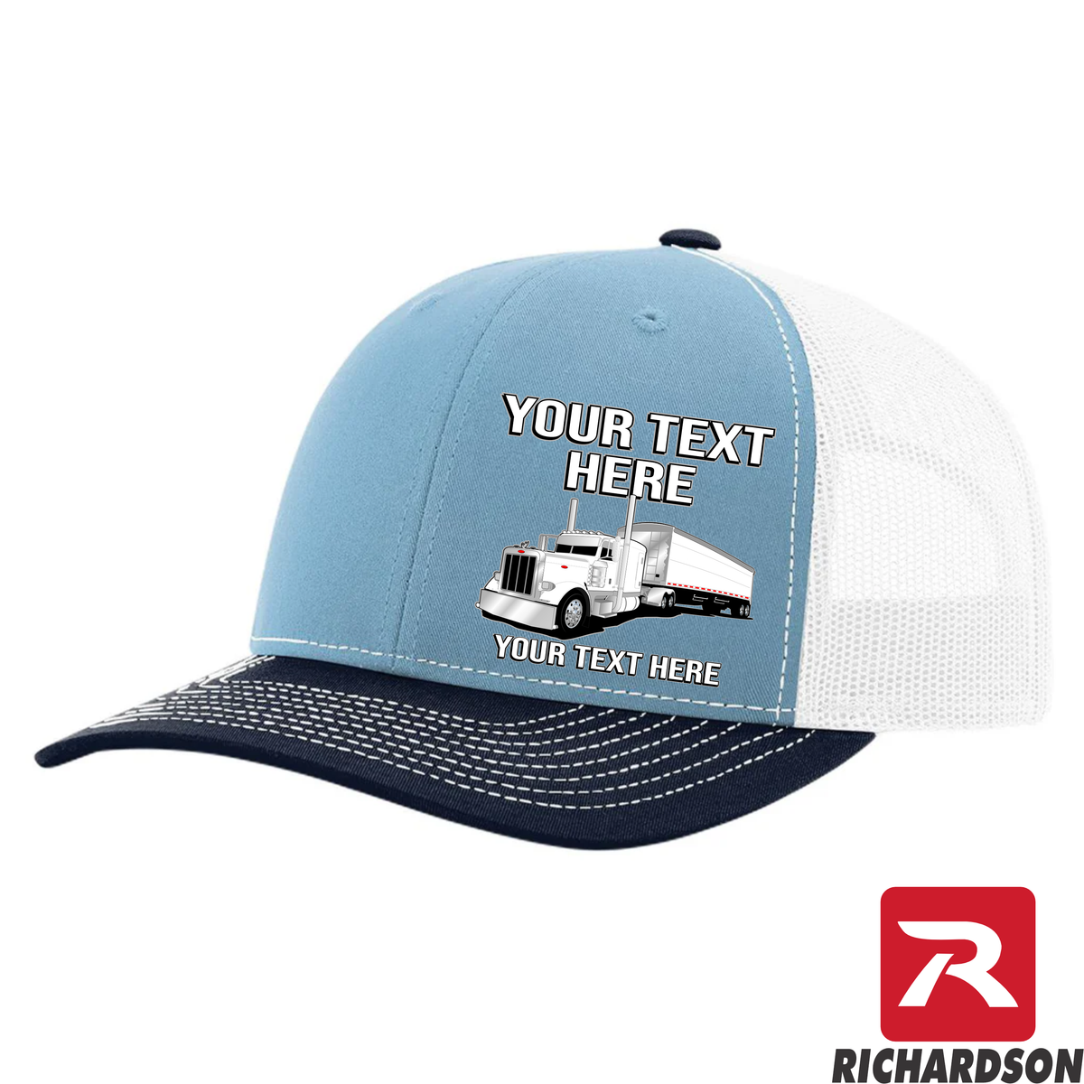 RICHARDSON 112 - Peterbilt Grain Hauler   - Your Text Snapback Hats - Free Shipping