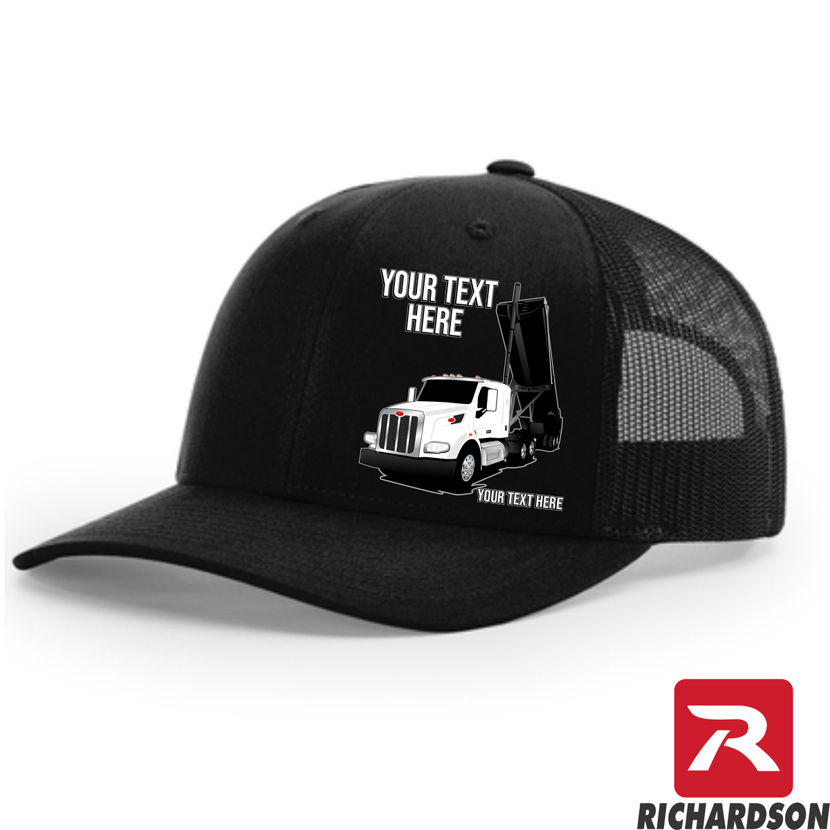 RICHARDSON 112 - Peterbilt 567 Trailer Up  - Your Text Snapback Hats - Free Shipping