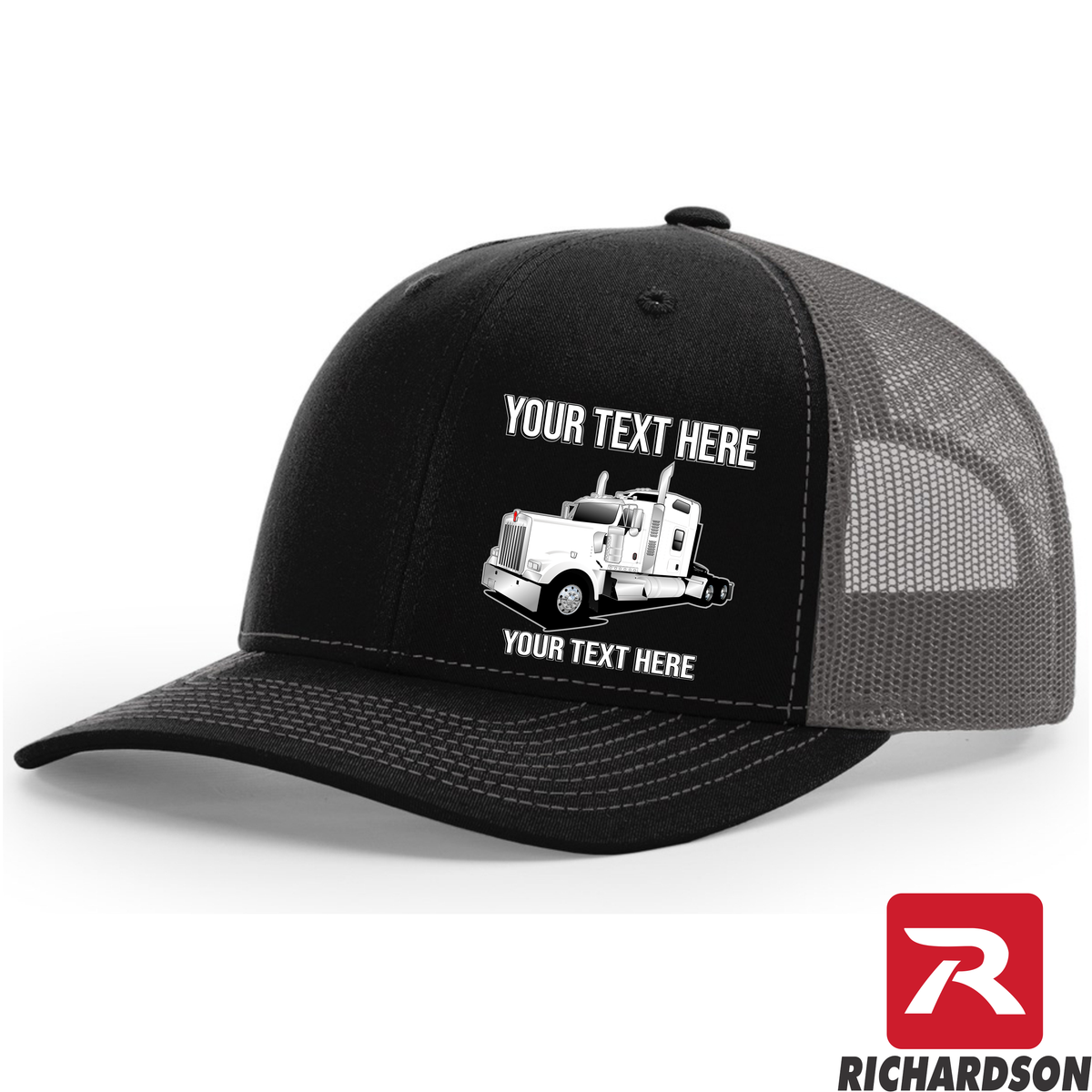 RICHARDSON 112 - Kenworth W900 Stand Up Sleeper  - Your Text Snapback Hats - Free Shipping