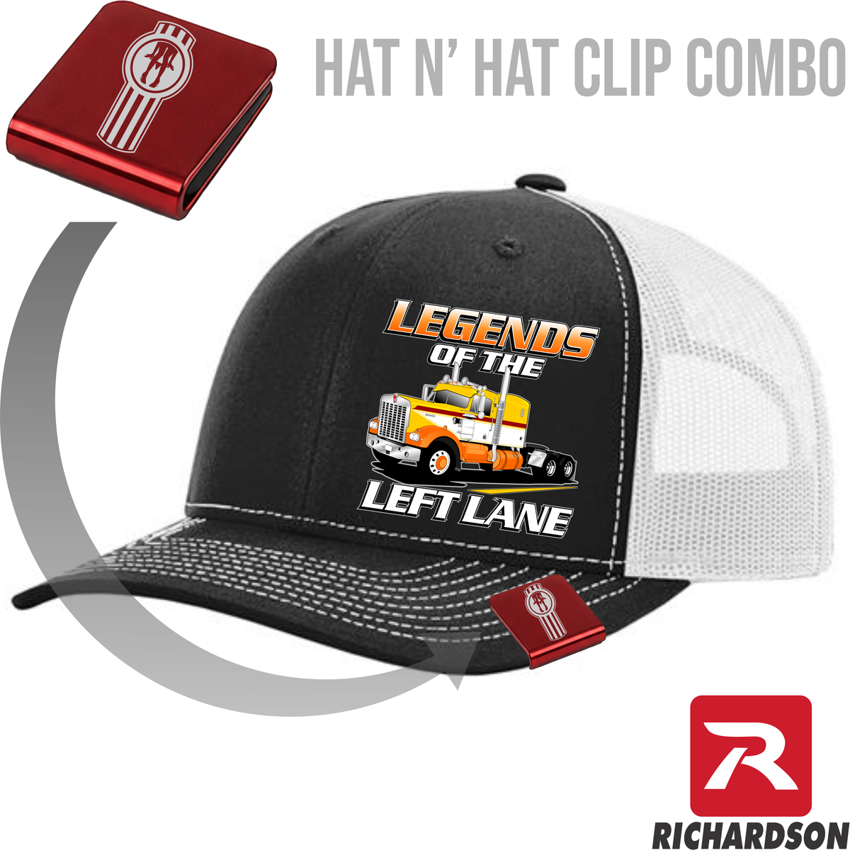 Legends of the Left Lane - 1974 Kenworth  A Model - Richardson 112 Hat - Free Shipping