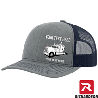RICHARDSON 112 - Kenworth W900 Stand Up Sleeper  - Your Text Snapback Hats - Free Shipping