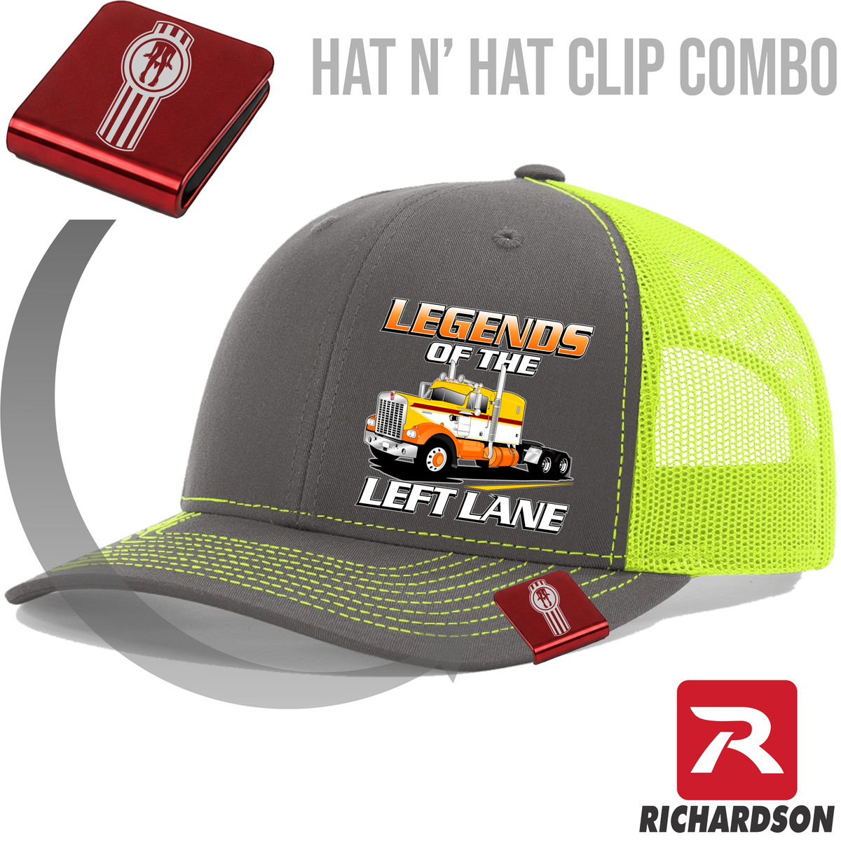 Legends of the Left Lane - 1974 Kenworth  A Model - Richardson 112 Hat - Free Shipping
