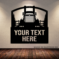 Peterbilt Country Road Metal Monogram Sign - Free Shipping