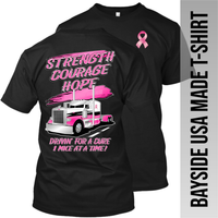 Strength Courage Hope - Peterbilt - Breast Cancer - Peterbilt - Made in the USA - Apparel