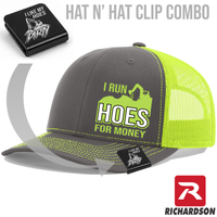 I Run Hoes For Money Hat & Clip Combo - Richardson 112 - Free Shipping