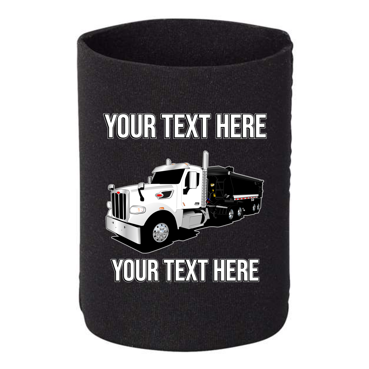 Peterbilt 567 Dump Trailer  - 1 DOZEN Can Cooler Koozies