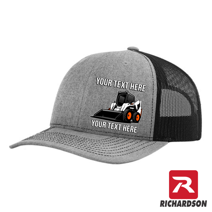 Skid Steer Wheels - Your Text Here - Richardson 112  Trucker Snapback Hats - Free Shipping