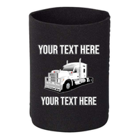 Kenworth W990 - 1 DOZEN Can Cooler Koozies - Your Text Here - Free Shipping