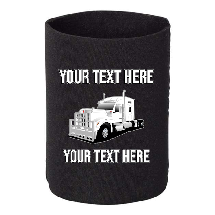 Kenworth W990 - 1 DOZEN Can Cooler Koozies - Your Text Here - Free Shipping