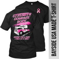Strength Courage Hope - Breast Cancer - Kenworth - Made in the USA - Apparel
