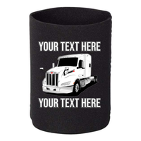 Peterbilt 579 - 1 DOZEN Can Cooler Koozies - Your Text Here - Free Shipping