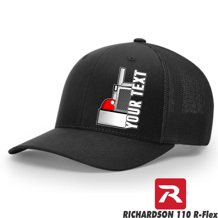 Peterbilt Half Truck - Your Text Here - Richardson 110 R-Flex Fitted Hat - Free Shipping