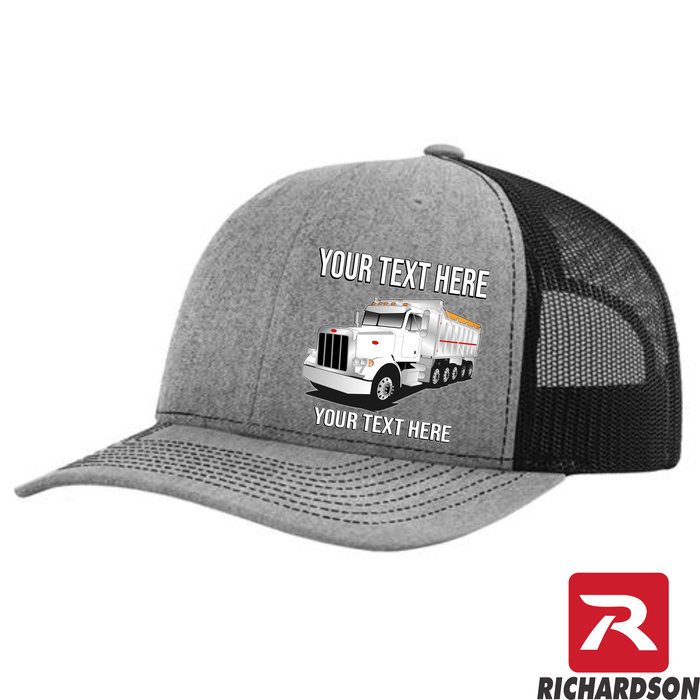 RICHARDSON 112 - Peterbilt Dump Truck 357 - Your Text Snapback Hats - Free Shipping