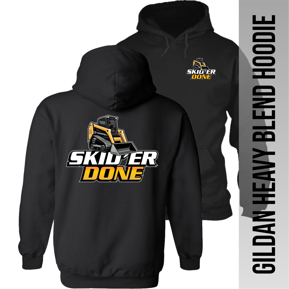 Skid'er Done Tracks - Skid Steer - Hoodie