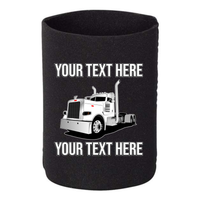 Peterbilt 389 Day Cab - 1 DOZEN Can Cooler Koozies - Your Text Here - Free Shipping