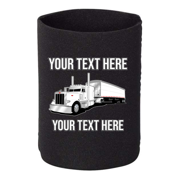 Peterbilt Grain Hauler - 1 DOZEN Can Cooler Koozies -  - Your Text Here - Free Shipping