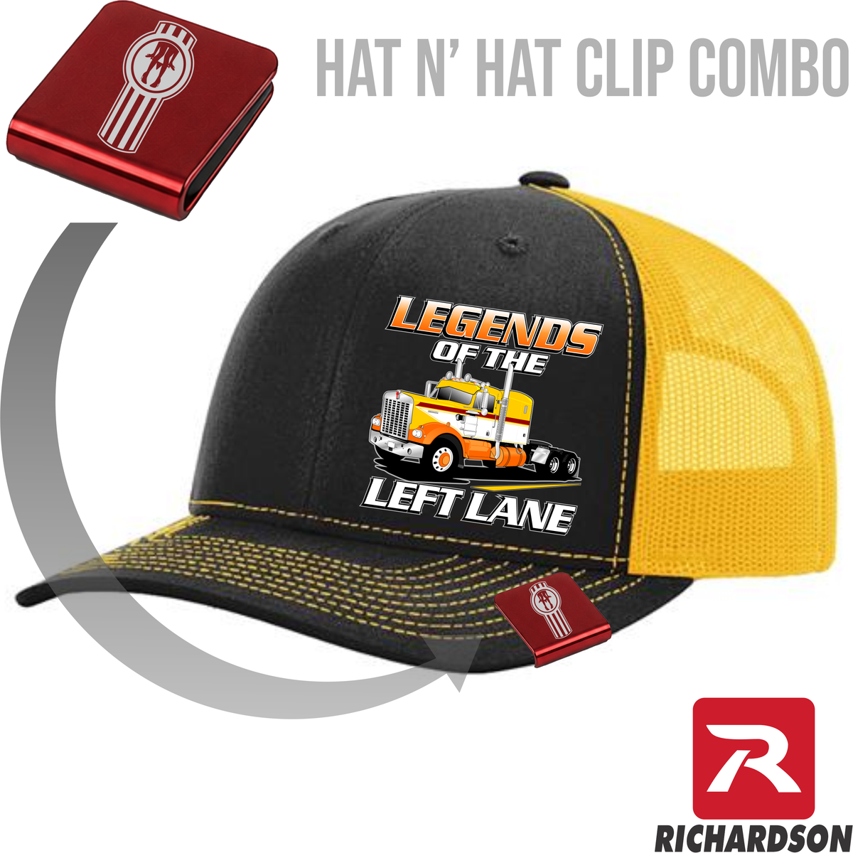 Legends of the Left Lane - 1974 Kenworth  A Model - Richardson 112 Hat - Free Shipping
